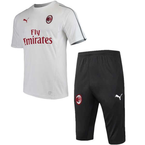 Entrenamiento Milan Conjunto Completo 2018-2019 Blanco